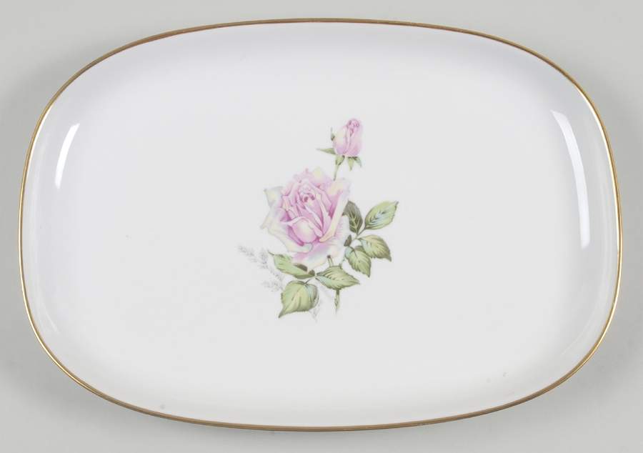 Franconia Rose 13" Oval Serving Platter by Franconia-Krautheim & Adelburg-1