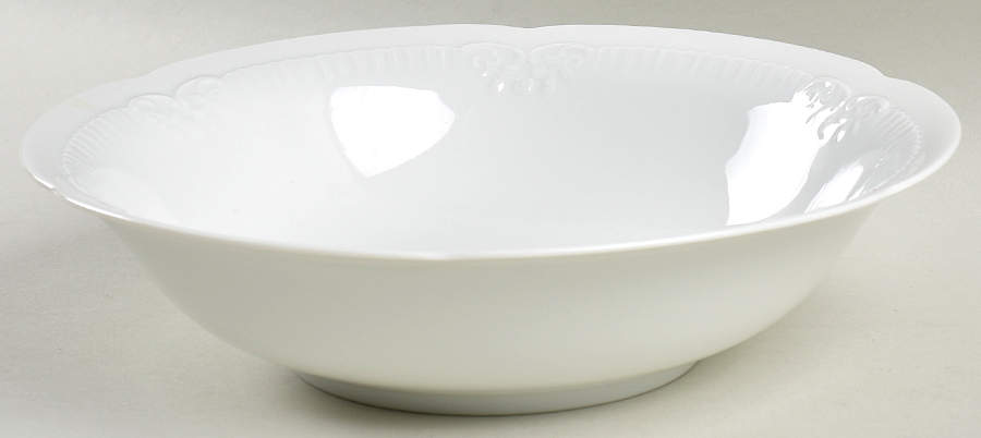 Franconia White 9" Round Vegetable Bowl by Franconia-Krautheim & Adelburg-1