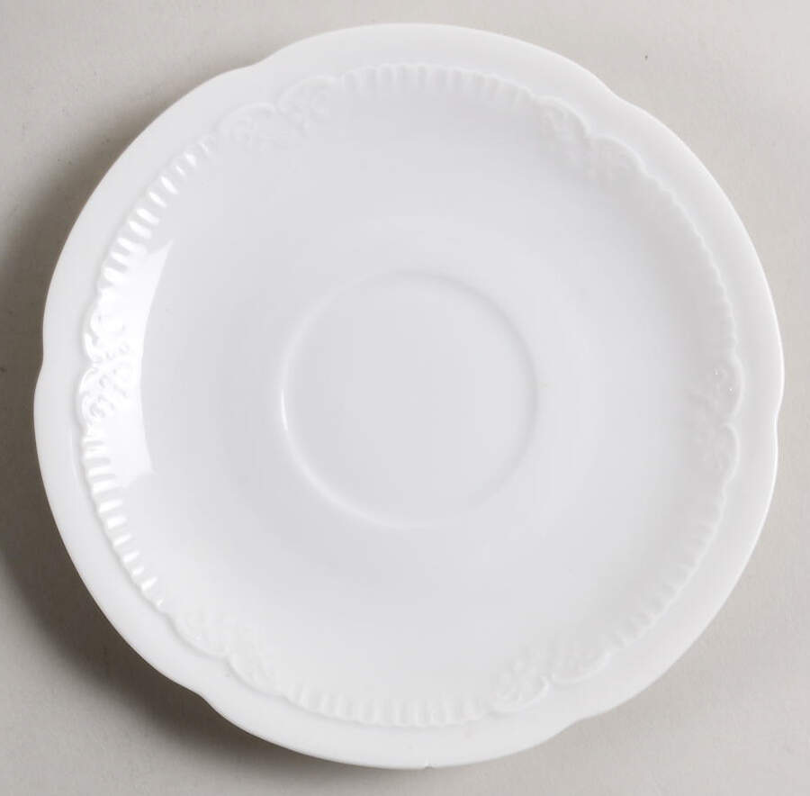 Franconia White Saucer by Franconia-Krautheim & Adelburg-1