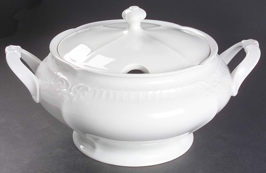 Franconia White Tureen &  Lid by Franconia-Krautheim & Adelburg-1