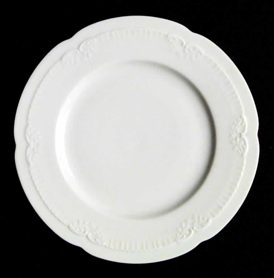 Franconia White Salad Plate by Franconia-Krautheim & Adelburg-1