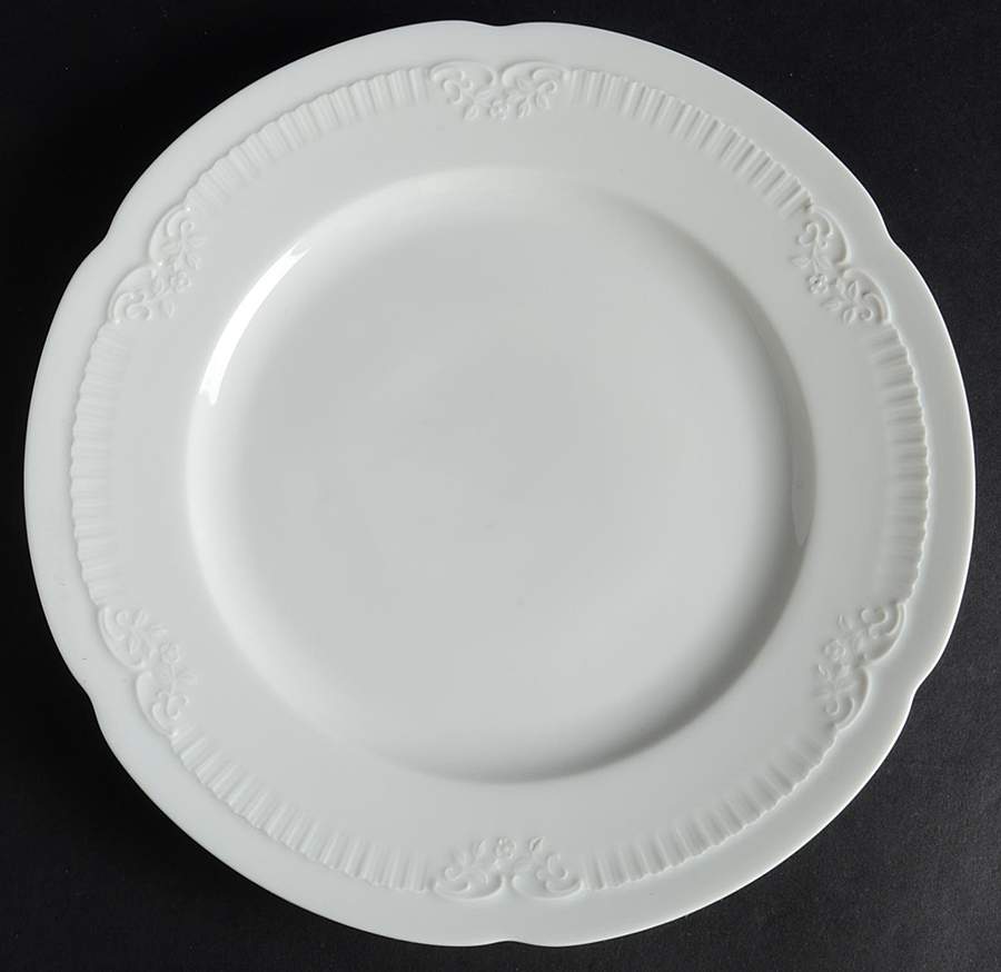 Franconia White Luncheon Plate by Franconia-Krautheim & Adelburg-1