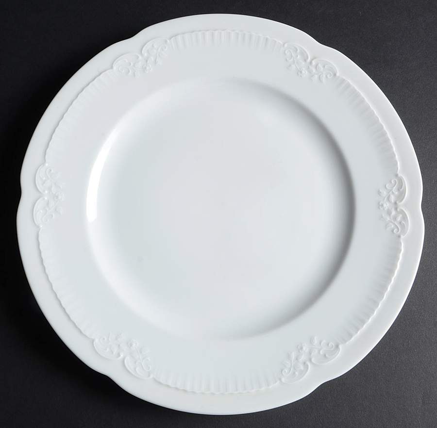 Franconia White Dinner Plate by Franconia-Krautheim & Adelburg-1