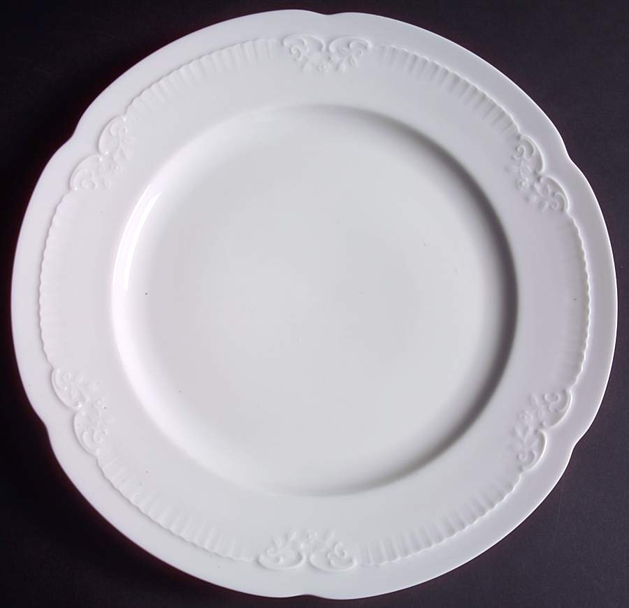 Franconia White Dinner Plate by Franconia-Krautheim & Adelburg-1