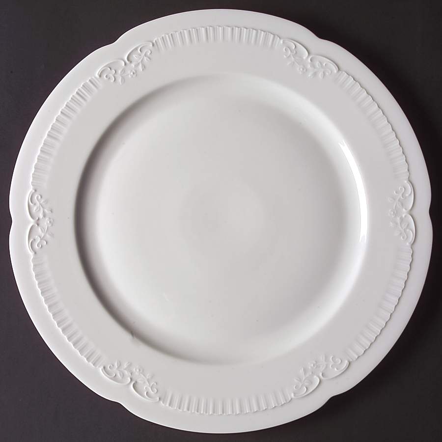Franconia White 13" Chop Plate (Round Platter) by Franconia-Krautheim & Adelburg-1