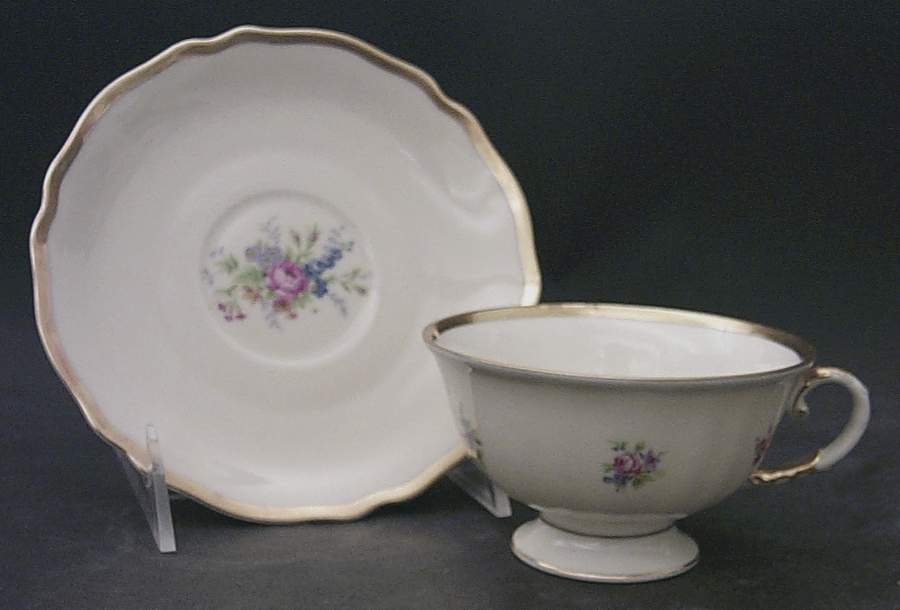 Gilda Footed Cup & Saucer Set by Franconia-Krautheim & Adelburg-1