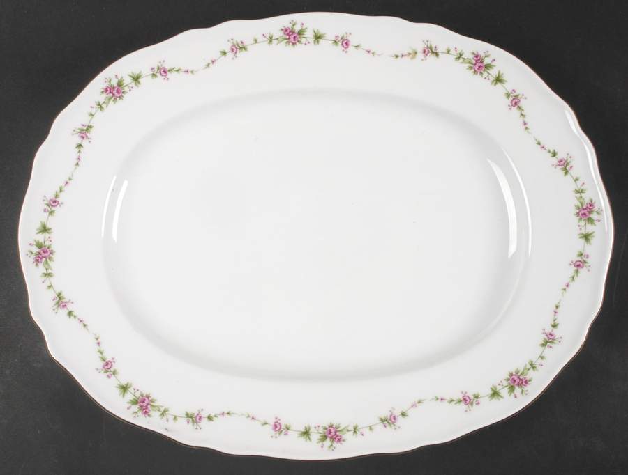 Gloria 15" Oval Serving Platter by Franconia-Krautheim & Adelburg-1