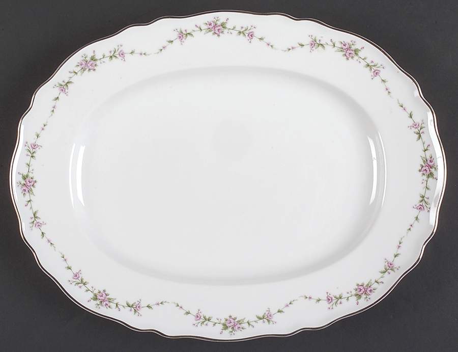 Gloria 13" Oval Serving Platter by Franconia-Krautheim & Adelburg-1