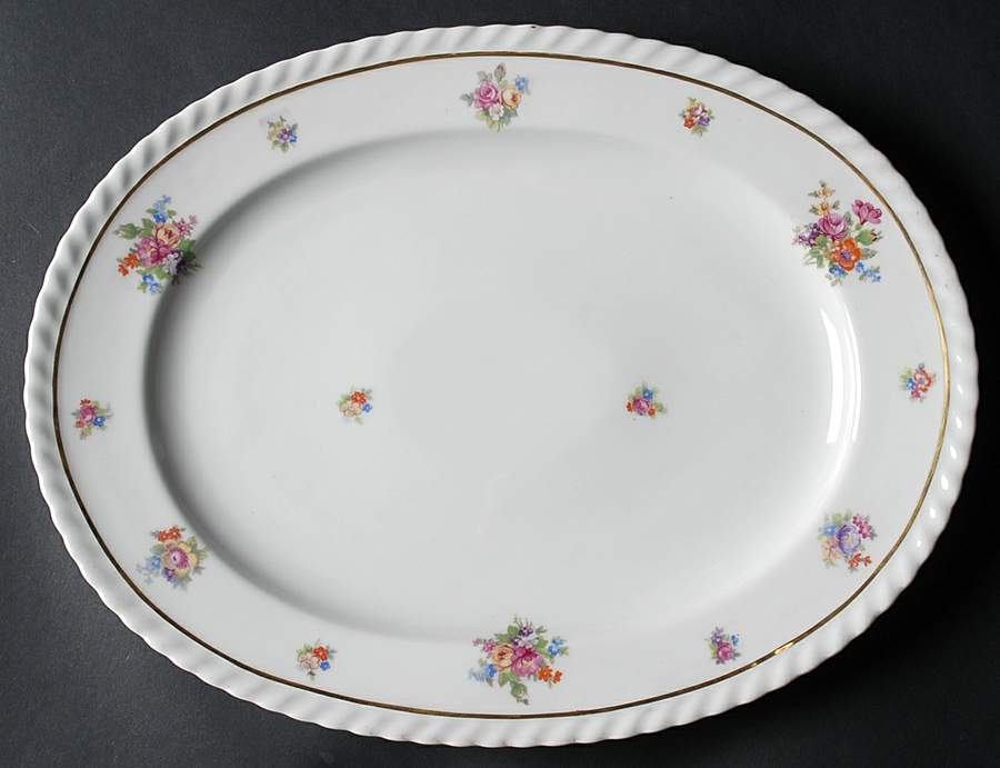 Gretchen 13" Oval Serving Platter by Franconia-Krautheim & Adelburg-1