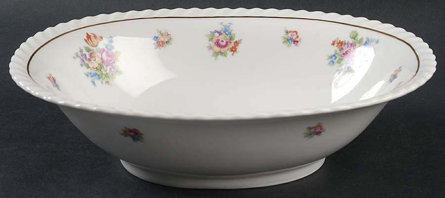 Gretchen 9" Oval Vegetable Bowl by Franconia-Krautheim & Adelburg-1