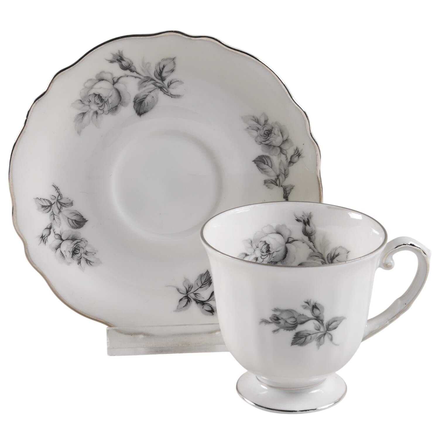 Grixella Footed Demitasse Cup & Saucer Set by Franconia-Krautheim & Adelburg-1