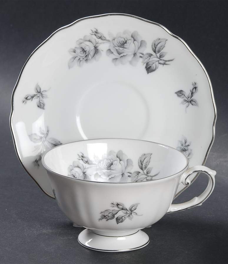 Grixella Footed Cup & Saucer Set by Franconia-Krautheim & Adelburg-1