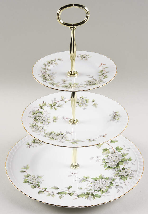 Hawthorn 13 7/8"-14 1/4" 3-Tiered Serving Tray(DP,SP,BB) HC by Franconia-Krautheim & Adelburg-1