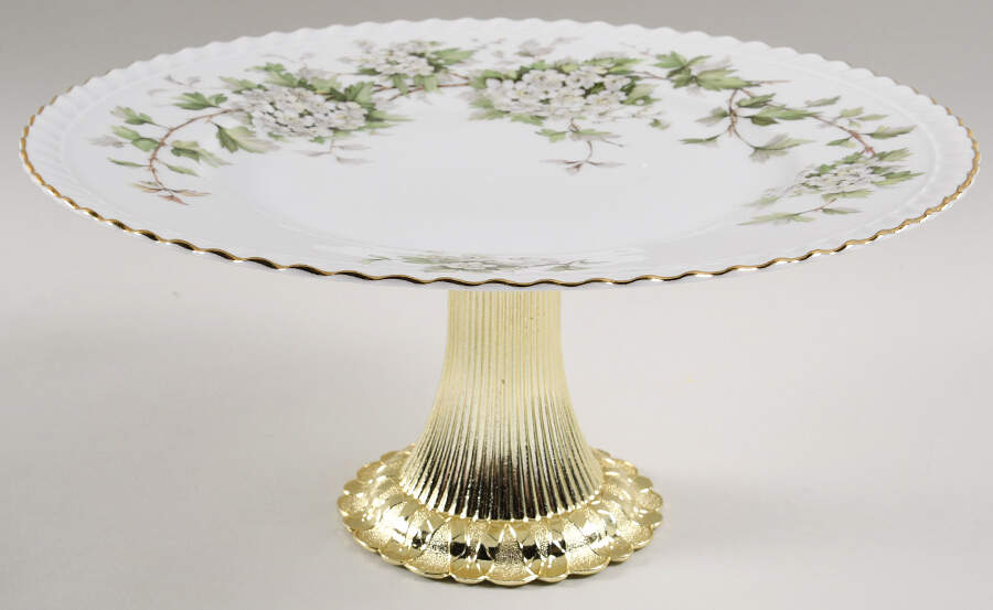 Hawthorn Cake Stand with 4"-5" Metal Pedestal  Hc by Franconia-Krautheim & Adelburg-1