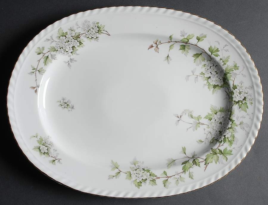 Hawthorn 15" Oval Serving Platter by Franconia-Krautheim & Adelburg-1