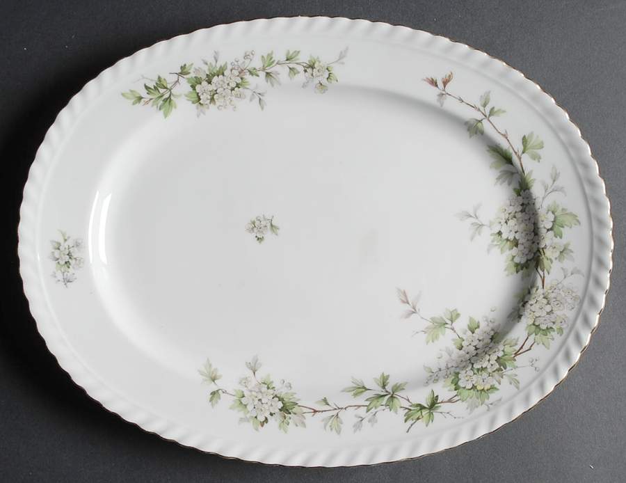 Hawthorn 12" Oval Serving Platter by Franconia-Krautheim & Adelburg-1
