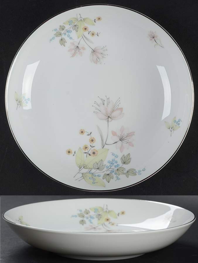 Hermosa (Platinum Trim) Coupe Soup Bowl by Franconia-Krautheim & Adelburg-1