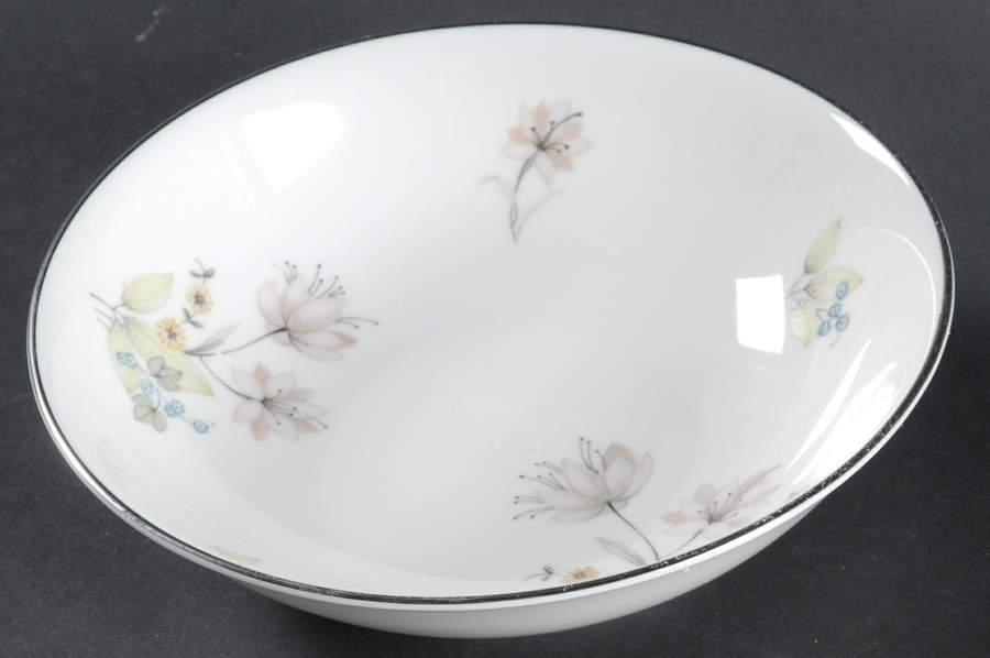 Hermosa (Platinum Trim) Fruit/Dessert (Sauce) Bowl by Franconia-Krautheim & Adelburg-1