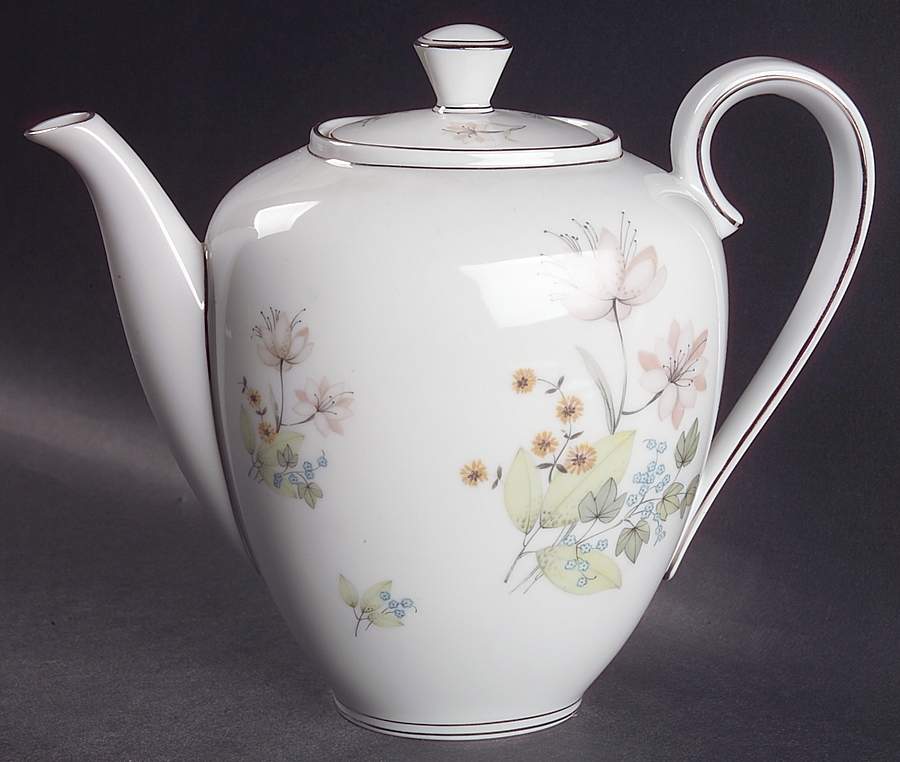 Hermosa (Platinum Trim) Coffee Pot & Lid by Franconia-Krautheim & Adelburg-1