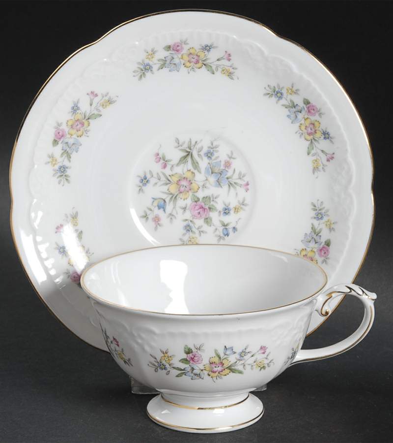 Isabelle Footed Cup & Saucer Set by Franconia-Krautheim & Adelburg-1