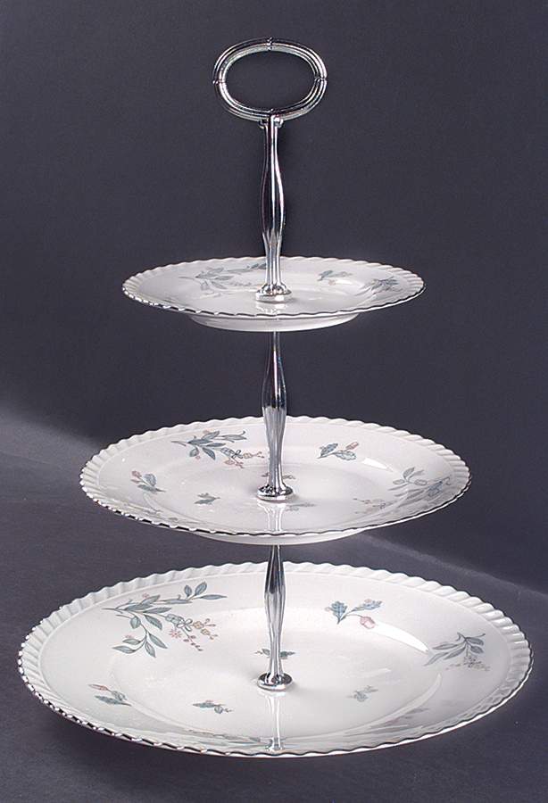 Laurel Oak 13 7/8"-14 1/4" 3-Tiered Serving Tray(DP,SP,BB) HC by Franconia-Krautheim & Adelburg-1