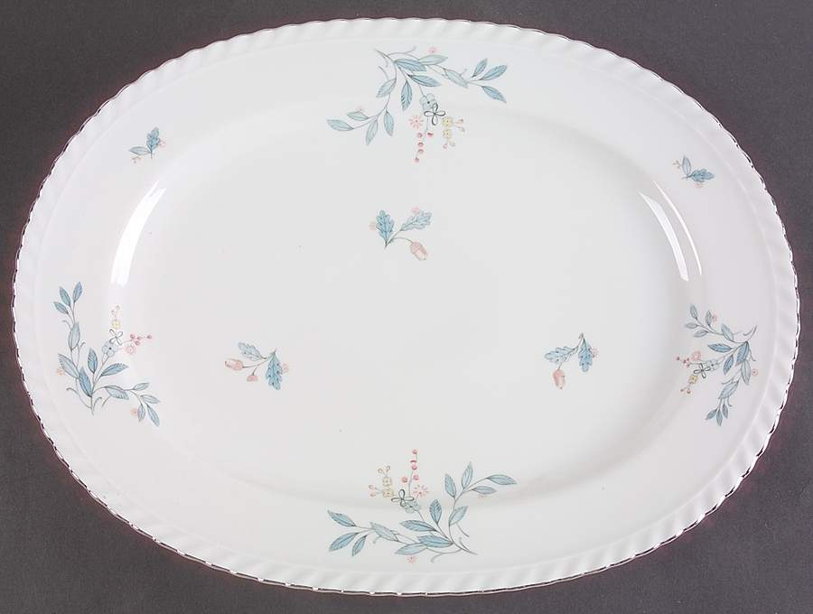 Laurel Oak 15" Oval Serving Platter by Franconia-Krautheim & Adelburg-1