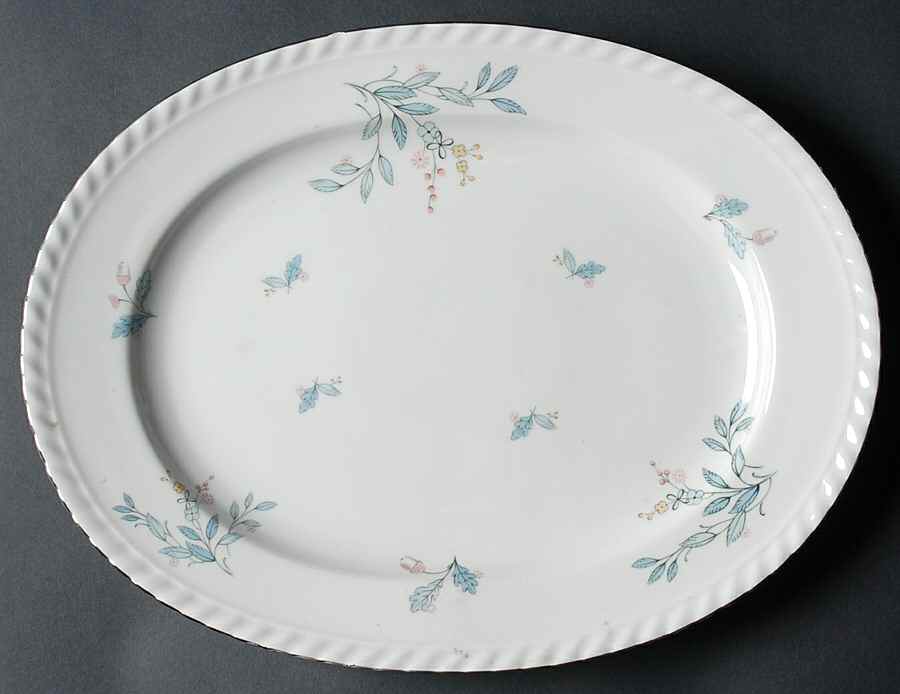Laurel Oak 13" Oval Serving Platter by Franconia-Krautheim & Adelburg-1