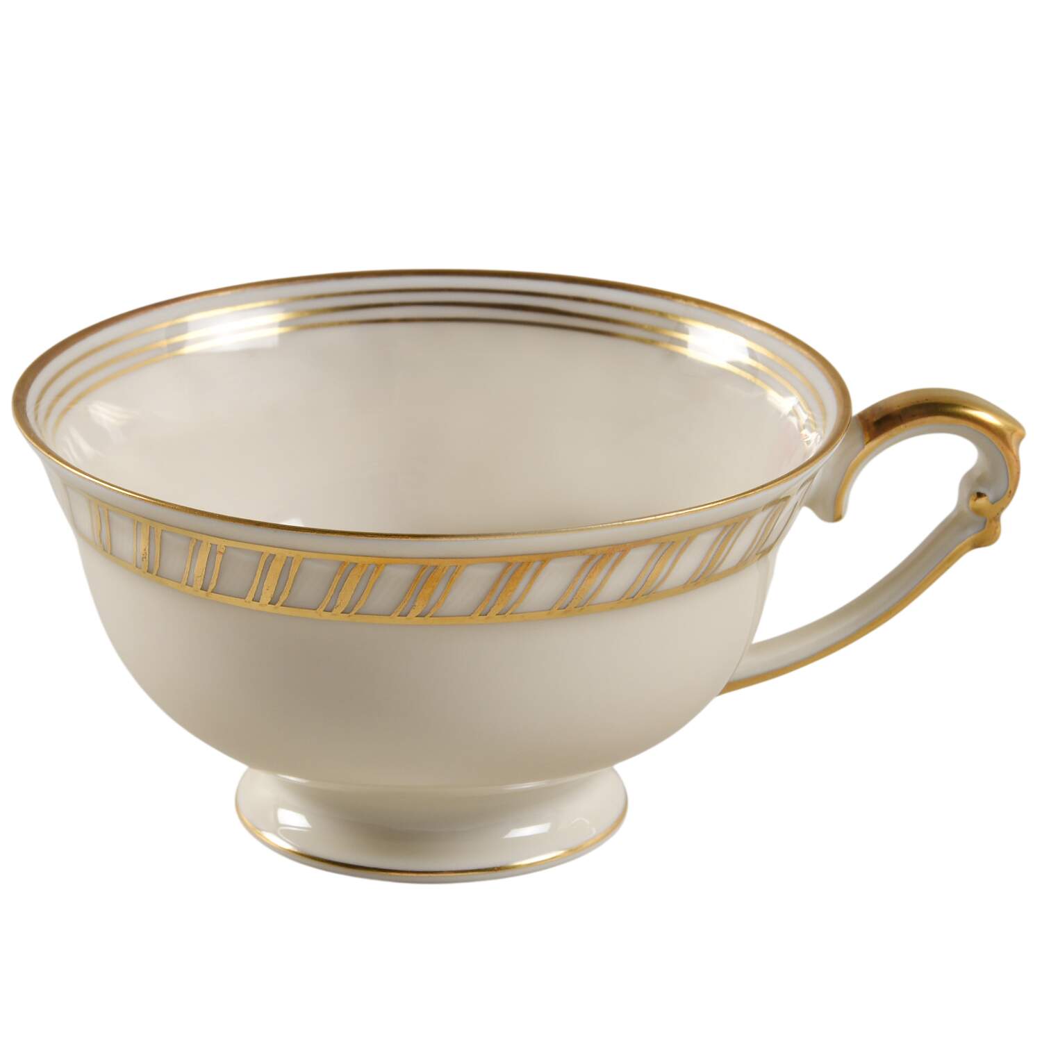 La Princesse (Cream Background) Footed Cup by Franconia-Krautheim & Adelburg-1