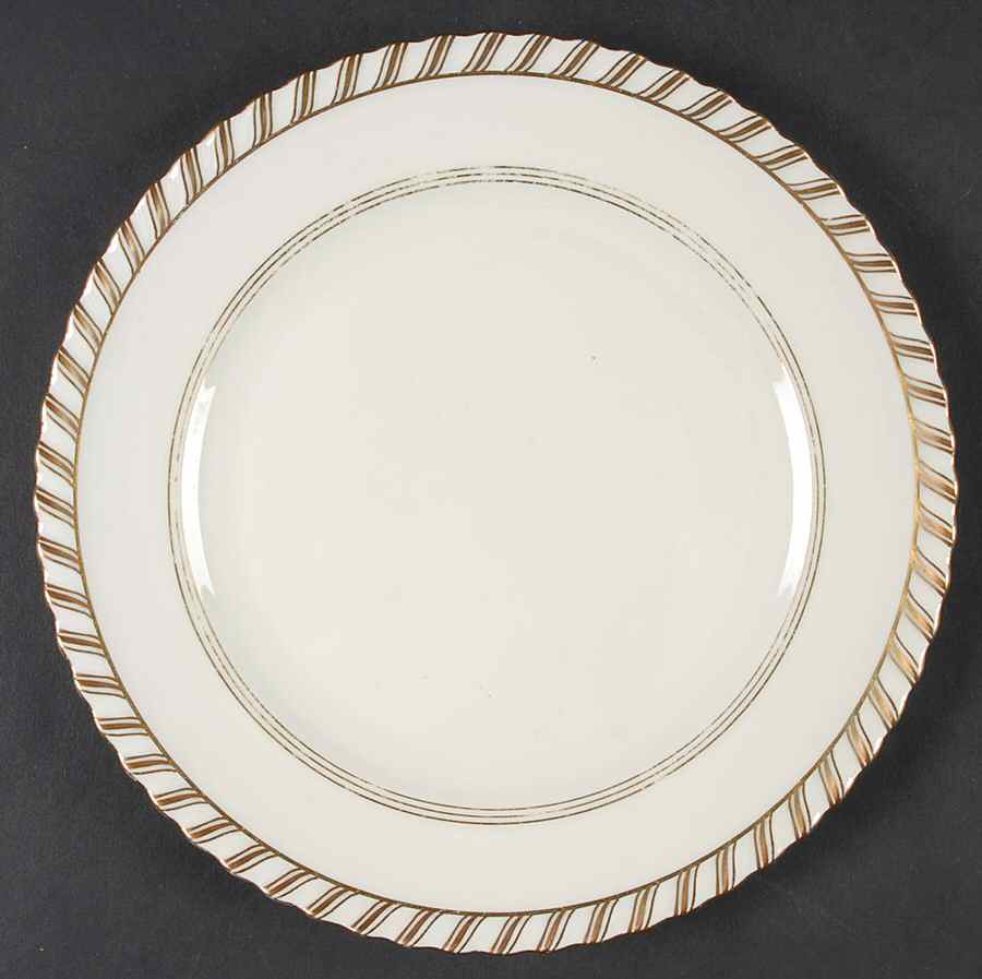 La Princesse (Cream Background) Salad Plate by Franconia-Krautheim & Adelburg-1