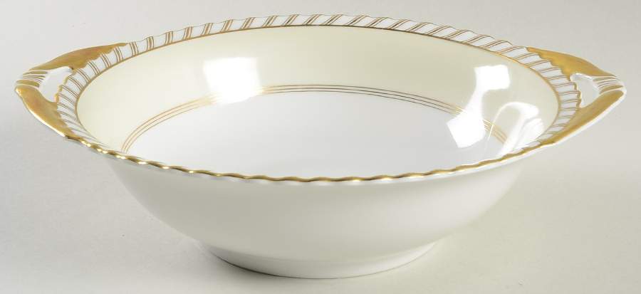 La Princesse (Cream Background) 9" Round Vegetable Bowl by Franconia-Krautheim & Adelburg-1