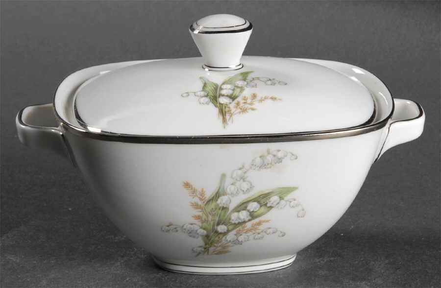 Lily Sugar Bowl & Lid by Franconia-Krautheim & Adelburg-1