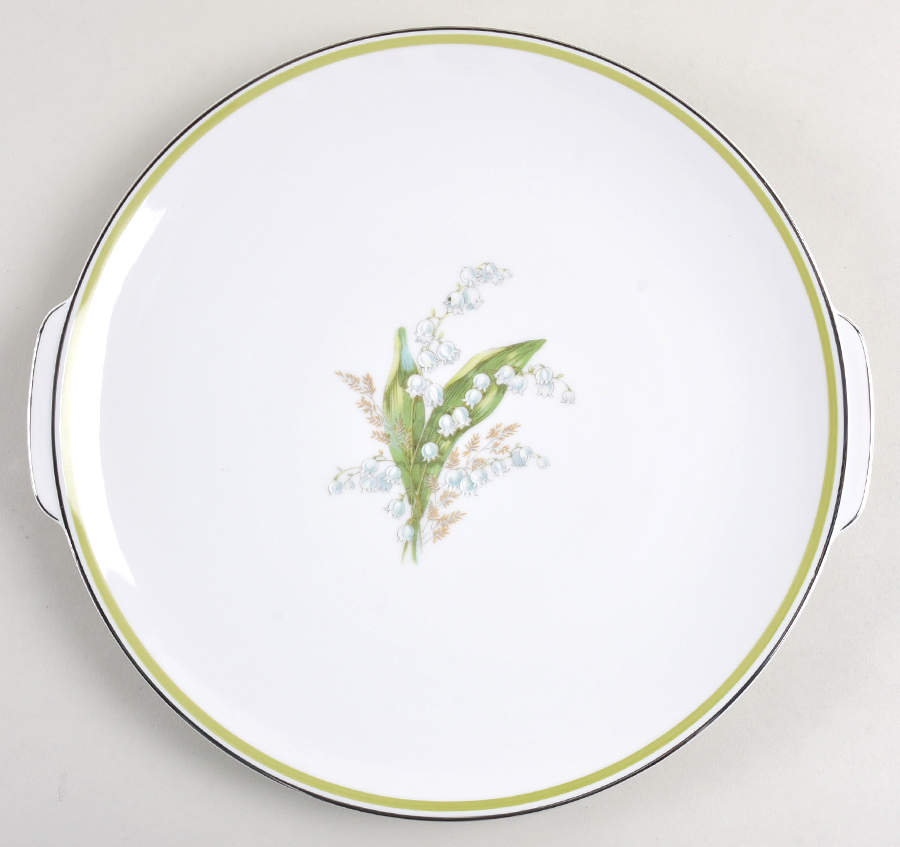 Lily of The Valley Handled Cake Plate by Franconia-Krautheim & Adelburg-1