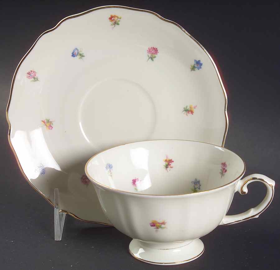 Louise Footed Cup & Saucer Set by Franconia-Krautheim & Adelburg-1