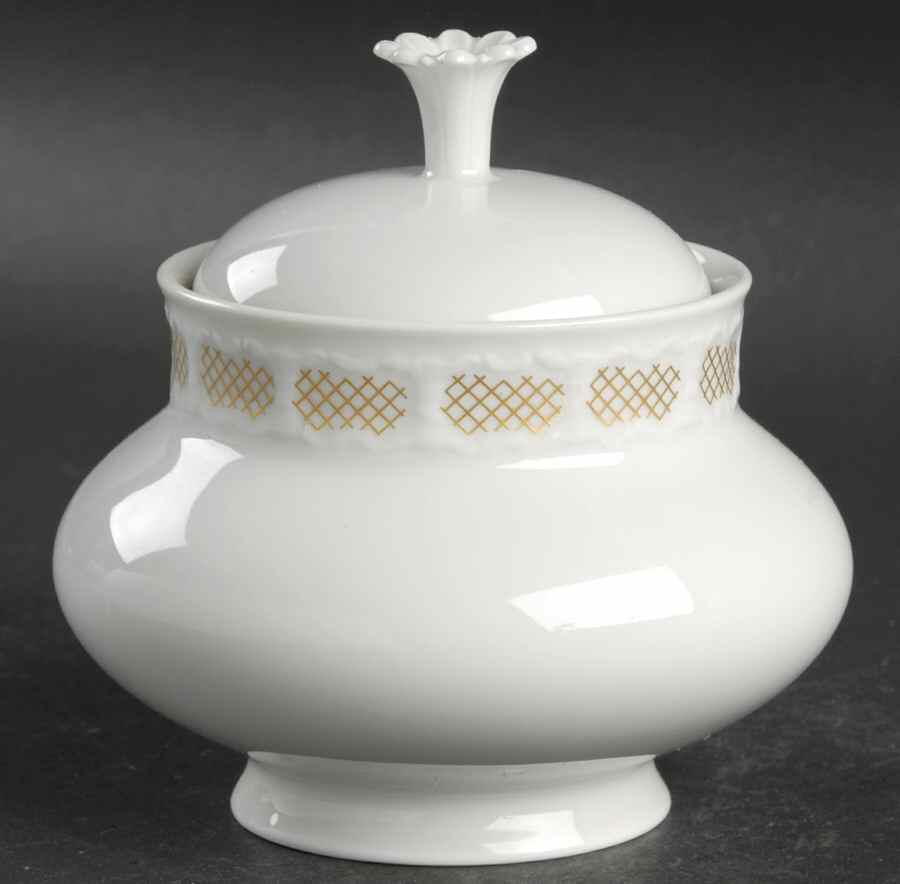 Lydian Sugar Bowl & Lid by Franconia-Krautheim & Adelburg-1
