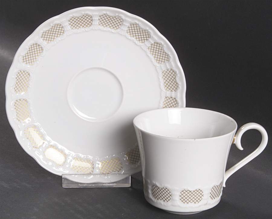 Lydian Flat Cup & Saucer Set by Franconia-Krautheim & Adelburg-1