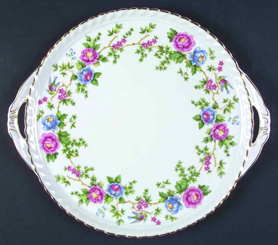 Mandarin Handled Cake Plate by Franconia-Krautheim & Adelburg-1