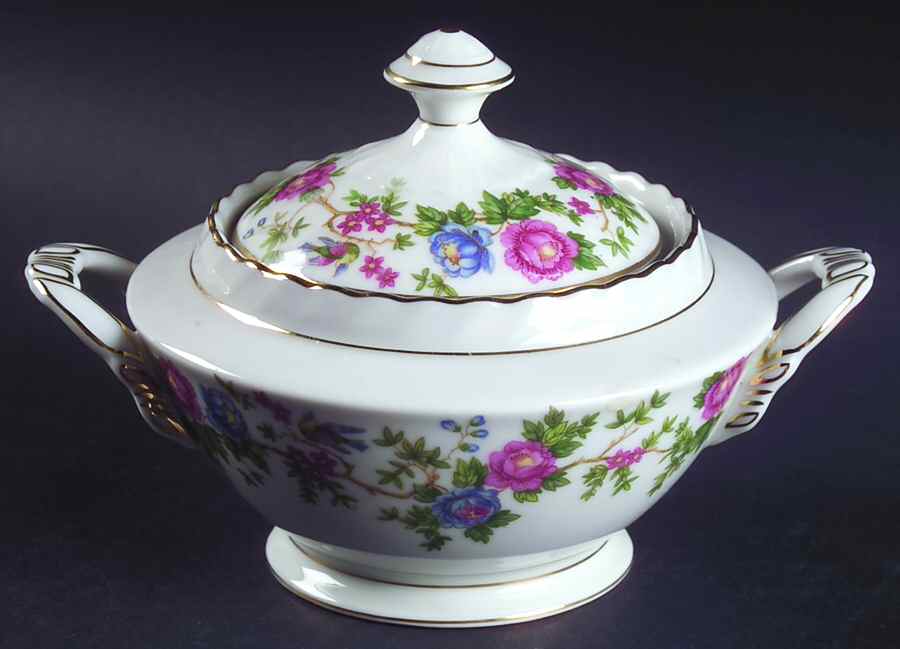 Mandarin Sugar Bowl & Lid by Franconia-Krautheim & Adelburg-1