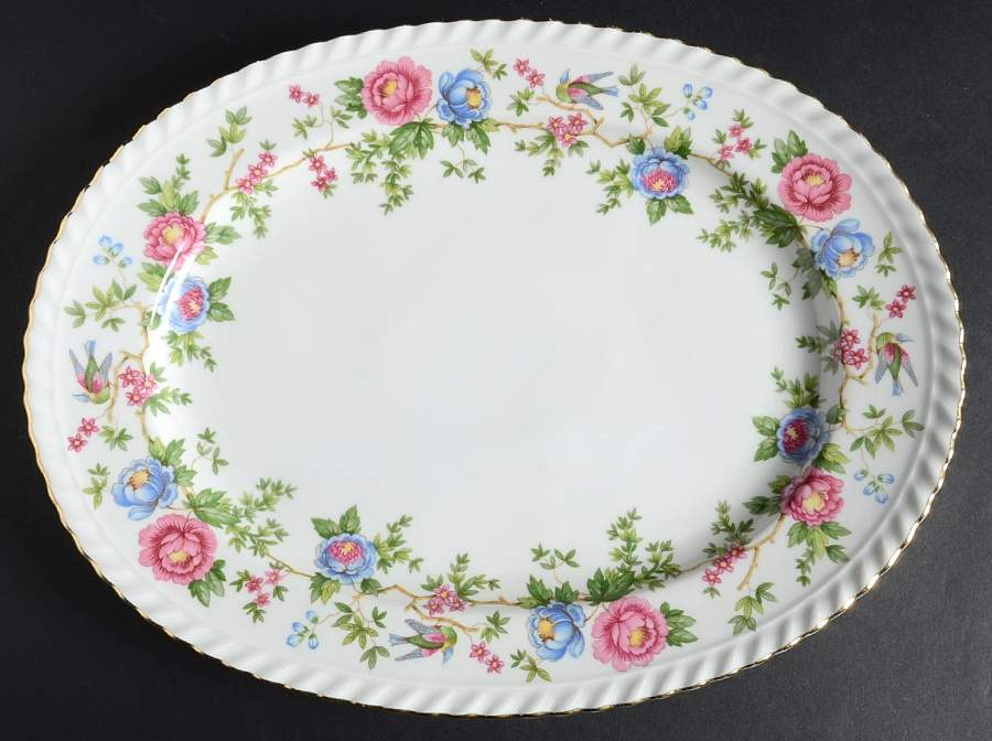 Mandarin 13" Oval Serving Platter by Franconia-Krautheim & Adelburg-1