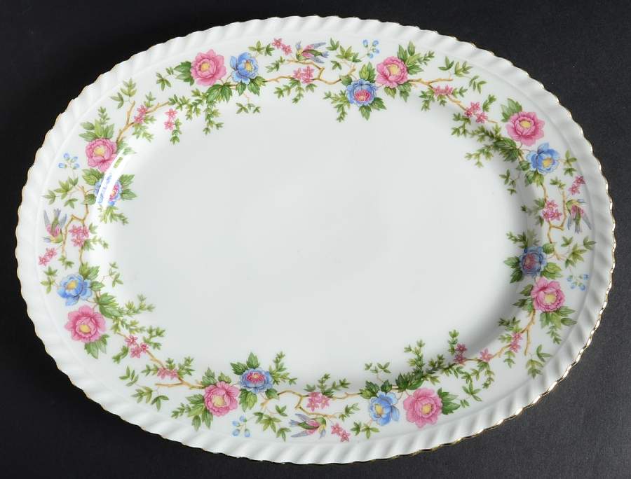 Mandarin 12" Oval Serving Platter by Franconia-Krautheim & Adelburg-1