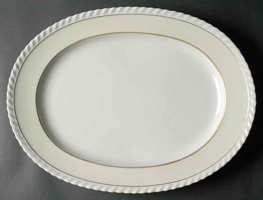 Marguerite 17" Oval Serving Platter by Franconia-Krautheim & Adelburg-1