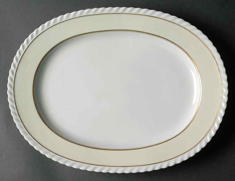 Marguerite 15" Oval Serving Platter by Franconia-Krautheim & Adelburg-1