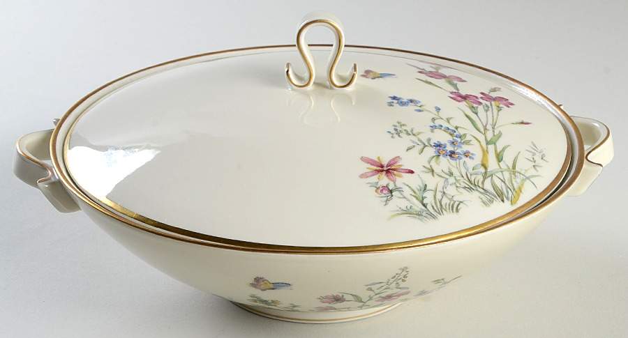 Meadow Flowers Round Covered Vegetable by Franconia-Krautheim & Adelburg-1