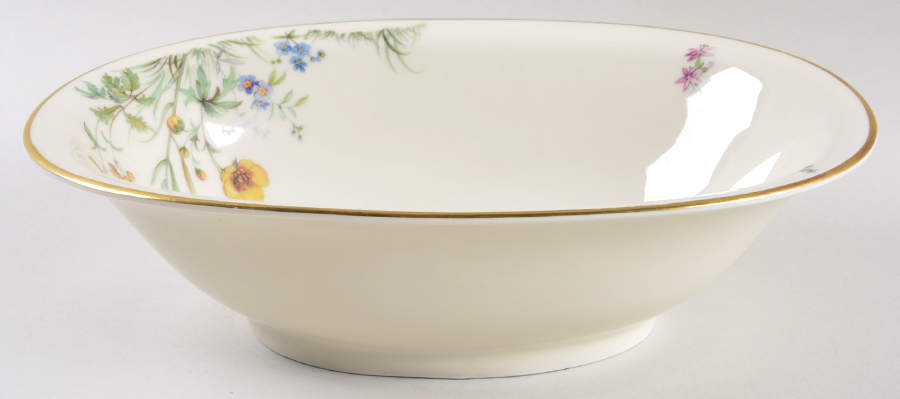 Meadow Flowers 9" Oval Vegetable Bowl by Franconia-Krautheim & Adelburg-1