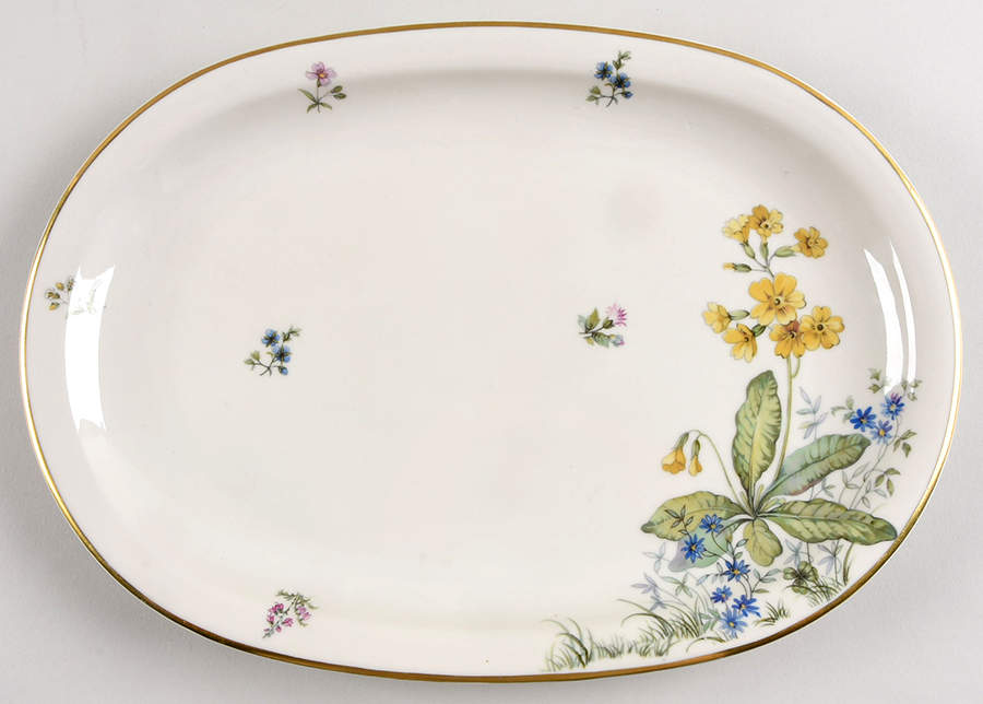 Meadow Flowers 12" Oval Serving Platter by Franconia-Krautheim & Adelburg-1
