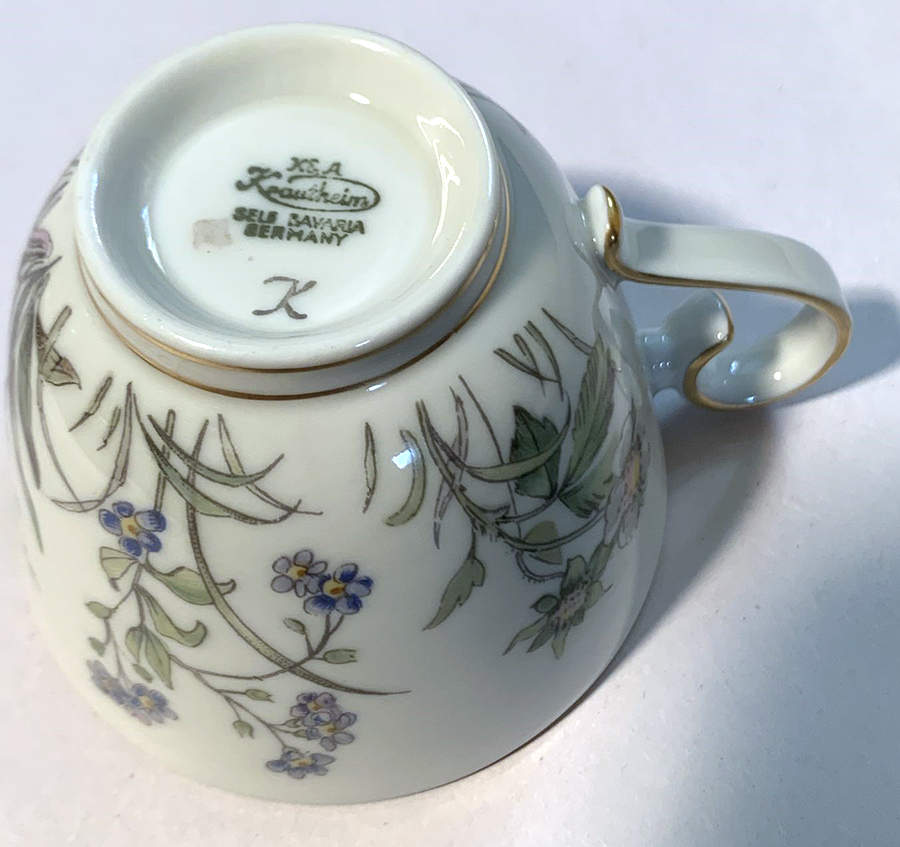 Meadow Flowers Flat Cup by Franconia-Krautheim & Adelburg-1