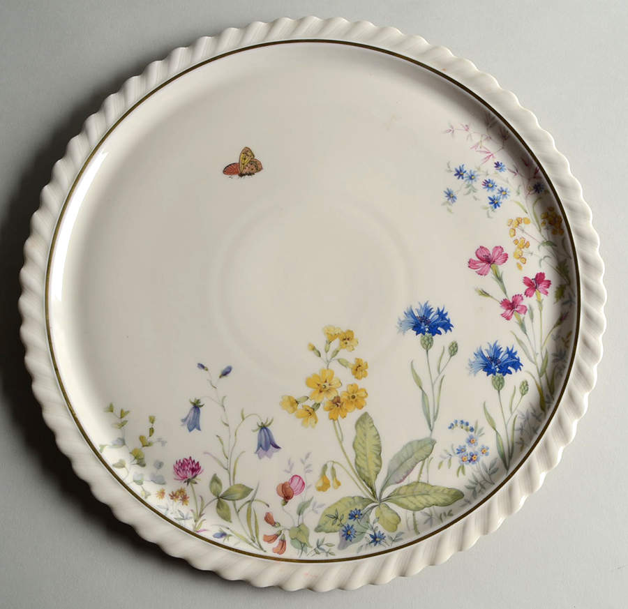 Meadow Flowers 12' Round Tray by Franconia-Krautheim & Adelburg-1