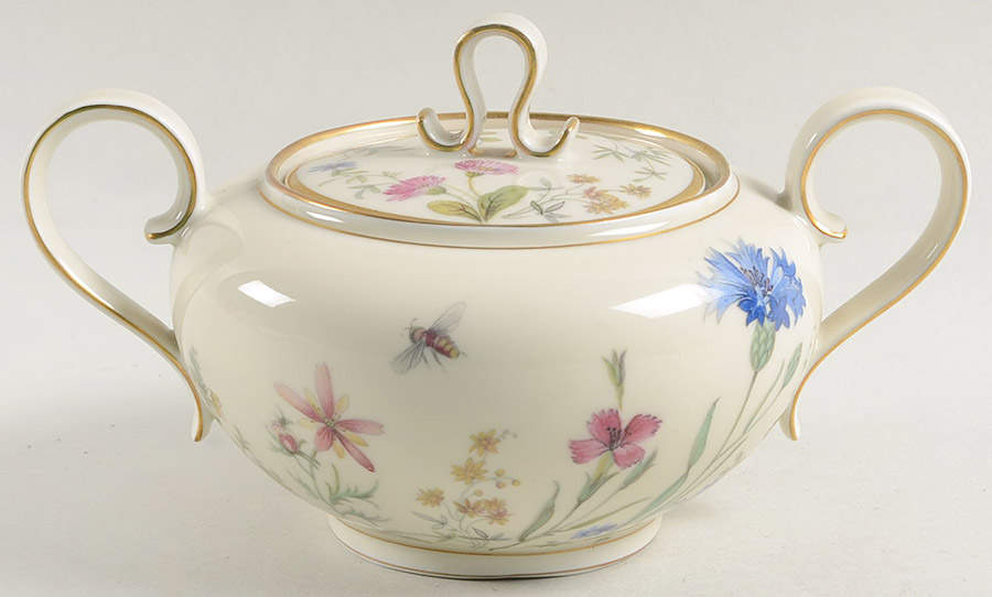 Meadow Flowers Sugar Bowl & Lid by Franconia-Krautheim & Adelburg-1