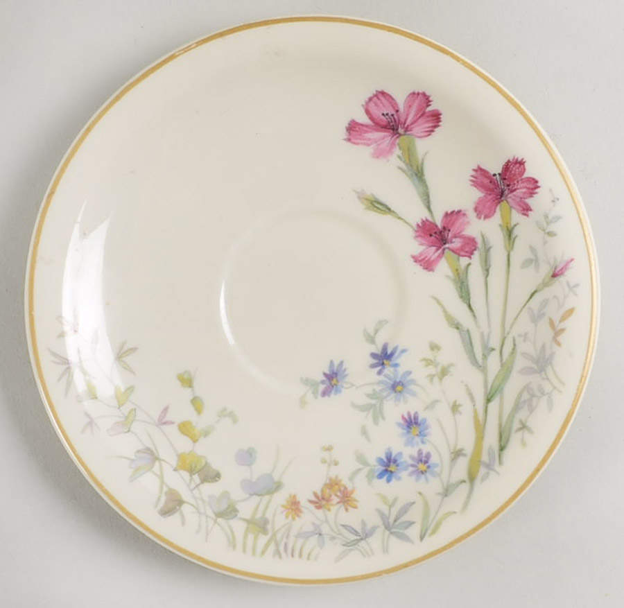 Meadow Flowers Saucer for Footed Demitasse Cup by Franconia-Krautheim & Adelburg-1