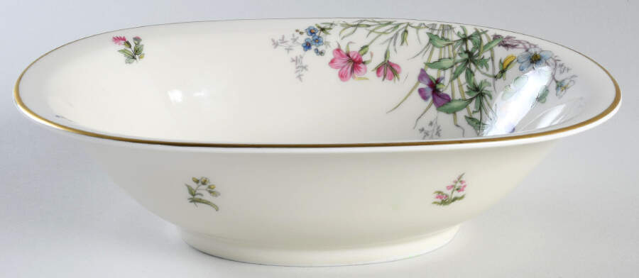 Meadow Flowers 10" Oval Vegetable Bowl by Franconia-Krautheim & Adelburg-1