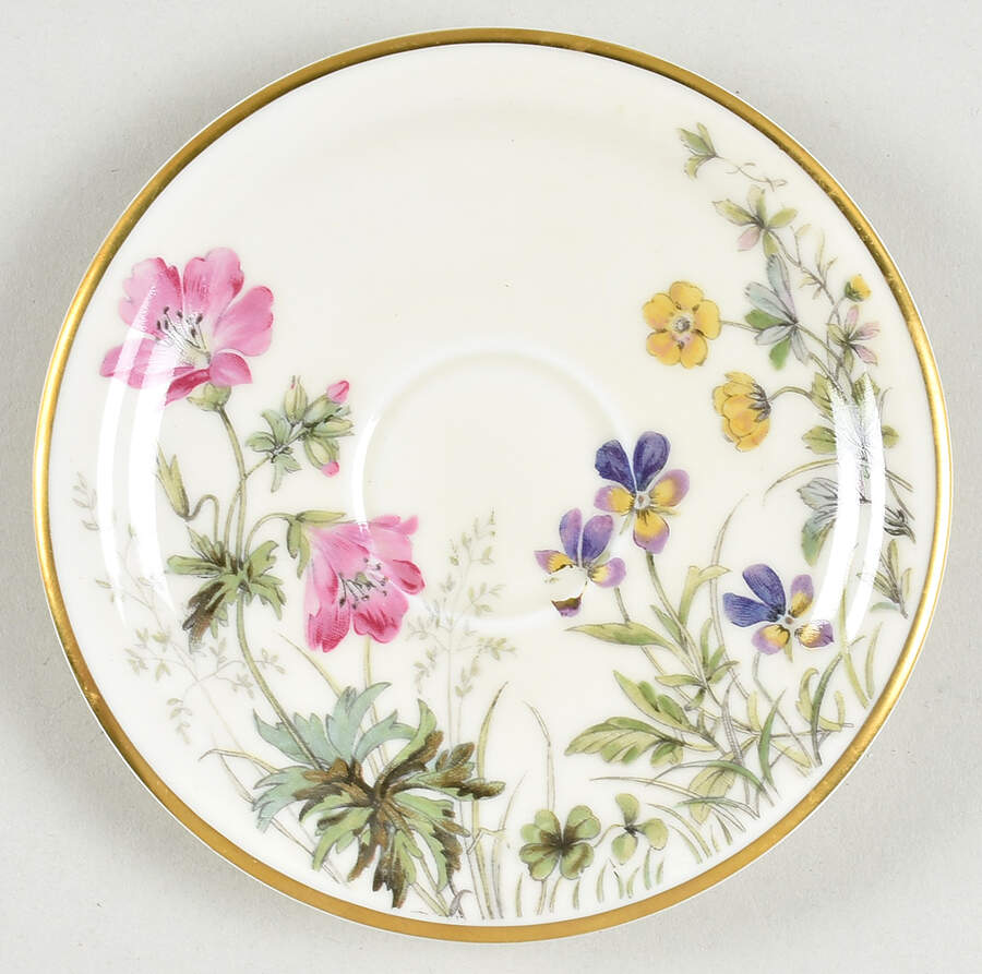 Meadow Flowers Saucer for Footed Demitasse Cup by Franconia-Krautheim & Adelburg-1